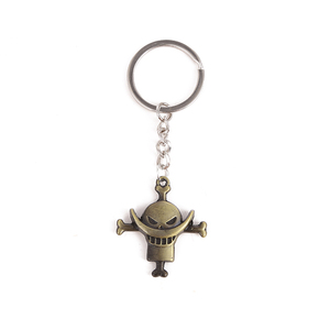 Porte-clés métalliques <span class=keywords><strong>One</strong></span> <span class=keywords><strong>Piece</strong></span> Luffy et Zoro avec motifs Chapeau de Paille et affiches de recherche pour fans et collectionneurs - Product Image 2