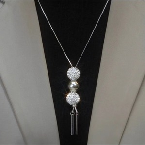 שרשרת אופנה חמה שרשרת פרפר נשים שרשרת ארוכה של אבני חן - Product Image 4