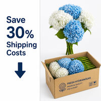 Oh Arts Produk Terlaris Bunga Buatan 53cm Bunga Hydrangea Lateks Imitasi Bunga Hydrangea Buatan untuk Penggunaan di Rumah dan Pernikahan