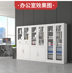 Armoire de classement commerciale en acier pour archives de bureau, stockage de bons de paiement, simplicité moderne, type coulissant, avec serrure de tiroir - Product Image 5