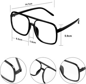 80s 90s Hip Hop Costume Kit Cosplay Halloween Rappeur Or Collier Chaîne Bracelet Boucles D'oreilles Punk Lunettes De Soleil Costume Pantalon Top - Product Image 3