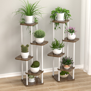 Multi-strato verniciato a polvere MDF e metallo fioriera pavimento in piedi <span class=keywords><strong>balcone</strong></span> fioriera per la casa e il giardino di stoccaggio - Product Image 5
