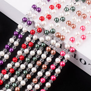 Perles en plastique acrylique nacré ABS brillantes, cordon anti-perte pour smartphone, sangle d'épaule anime, couleur personnalisable, étui pour <span class=keywords><strong>téléphone</strong></span> portable - Product Image 1