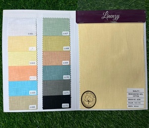 Libro de muestras de tela de mezcla de algodón Premium, 10 opciones de Color sólido, Material transpirable suave tejido para camisa, sastrería textil para el hogar - Product Image 1