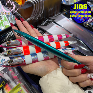 Señuelo de Pesca de Metal de 700g 800g para Pesca Lenta, Señuelo de Agua Salada para Pesca en Alta Mar, para Atún, Mero, Salmón, <span class=keywords><strong>Besugo</strong></span> y Pargo - Product Image 4