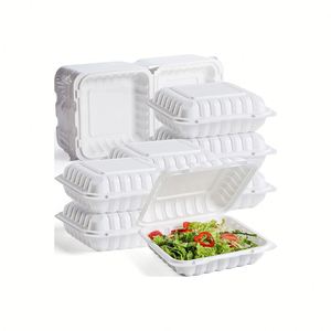 Envases Biodegradables Tipo Concha de Almeja de 9x9 Pulgadas para Pedidos al por Mayor, Empaque Personalizado - Product Image 1