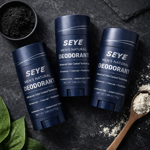 Déodorant naturel pour hommes avec arrowroot, charbon et postbiotiques, contrôle avancé des odeurs, sans aluminium, testé dermatologiquement, OEM - Product Image 6