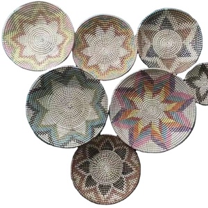 Vietnam basket decoration for gift wall baskets tobacco woven wall decor baskets