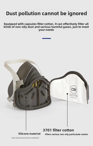 Mascarilla KN95 Antipolvo con Válvula, Respirador <span class=keywords><strong>de</strong></span> Seguridad para Construcción, Carpintería, Aserrado, Sandblasting, Protección Contra el Polvo - Product Image 5