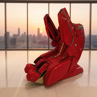 Fauteuil de massage électrique royal de luxe robotisé 4D avancé, pliable, zéro gravité, couverture corporelle complète, 12 modes, infrarouge chaud