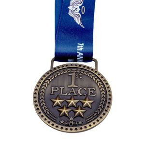 Médailles sportives traditionnelles personnalisées en alliage de zinc, de haute qualité, moulées sous pression 2D et 3D, avec ruban – Vente en gros fabricant - Product Image 5