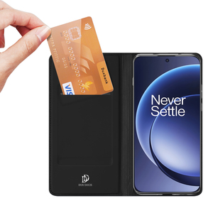 เคสโทรศัพท์หนังแท้คุณภาพพรีเมียม ทนทาน หรูหรา แบบพับได้ สำหรับ <span class=keywords><strong>OnePlus</strong></span> 15 พร้อมวัสดุ PU หนัง TPU กันกระแทก และช่องใส่บัตรแบบแม่เหล็ก - Product Image 2