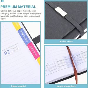 Wholesale PU Leather Souvenir Gift <b>Notepad</b> with Business <b>A5</b> Custom Notebook Logo - Product Image 4