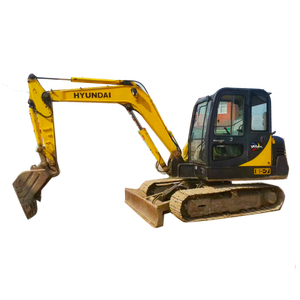 Vente flash! Mini-excavatrice sur chenilles Hyundai 60-7 d'occasion, fabriquée en Corée |   Pelle hydraulique à forte puissance de creusement - Product Image 2