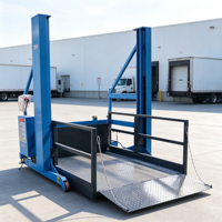 Plateforme de chargement mobile pour conteneurs, rampe de chargement électrique portable pour le déchargement des camions