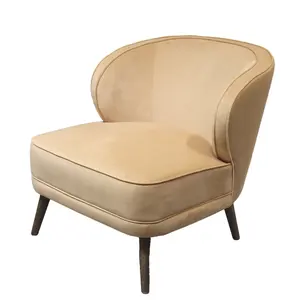 Comfort personalizzato alla moda 1 posto divano in velluto verde mobili da soggiorno per la casa per il tempo libero sedia Design