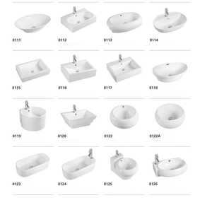 Moderno quadrato in ceramica, lavabo da bagno, lavabo, lavabo, - Product Image 6