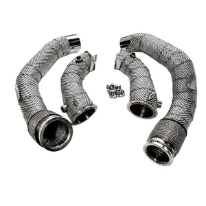 Tuberías de Escape Turbo de Alto Rendimiento con Protección Térmica para <span class=keywords><strong>BMW</strong></span> F90 M5 S63 4.4T 2018+, Barrera Térmica Avanzada, Juego de Tuberías de Competición - Product Image 1