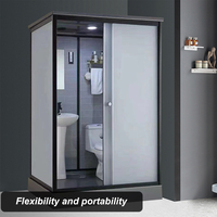 Unité de Salle de Bain Tout-en-Un Douche Préfabriquée Modulaire Luxe Intérieur Portable Kit Complet Salle de Bain Pod Avec Toilette