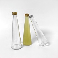 Nouvelle bouteille réutilisable en verre pour boissons, de qualité alimentaire, avec couvercles, pour jus et usage quotidien