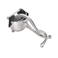 Handmatige citruspers van zwaar metaal, aluminiumlegering, voor één hand, geschikt voor citroen, limoen en ander citrusfruit.