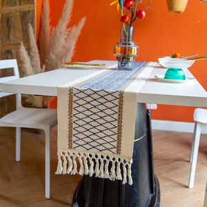 <span class=keywords><strong>Chemin</strong></span> <span class=keywords><strong>de</strong></span> <span class=keywords><strong>table</strong></span> <span class=keywords><strong>de</strong></span> haute qualité en coton tissé à motif et taille personnalisés <span class=keywords><strong>de</strong></span> conception fantaisie <span class=keywords><strong>de</strong></span> qualité supérieure pour la fête - Product Image 6