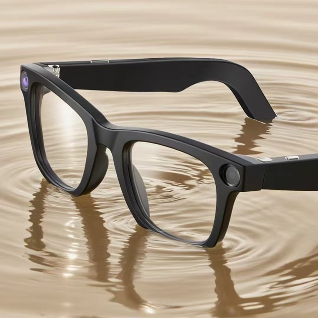 HotSale New High-Tech Smart Glasses T100 Classic D-Shape Frame Audio Video Translation Blue Light Blocking Directional 1080p