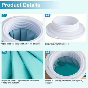 Sports Injuries Solution Reusable <b>Ice</b> <b>Packs</b> Therapy No Leakage Custom Sizes Cold & Hot Waterproof Ankle/<b>Foot</b>/Back Pain Relief - Product Image 5