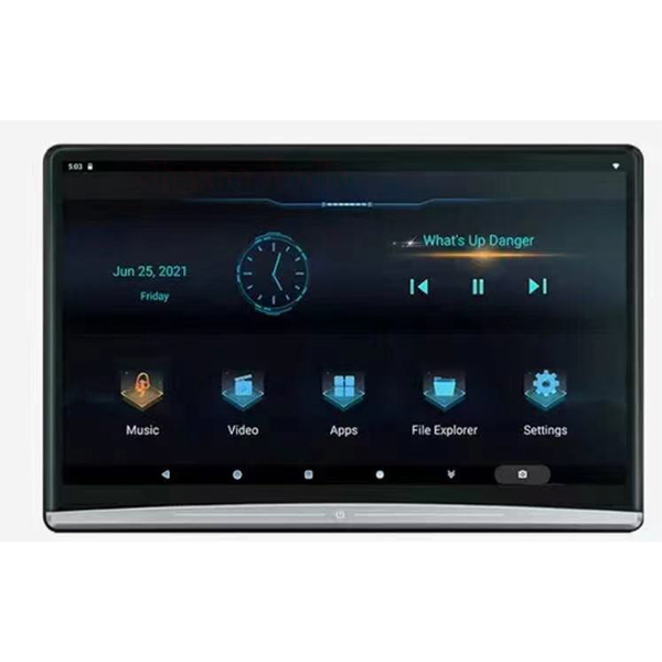 High-end 12/13.3inch Android 10 Car Headrest Monitor/ BT/TF/Front Camera Tablet Headrest Monitor Rear Seat Touch Screen