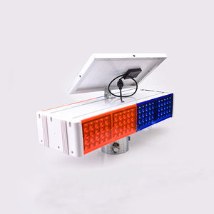 Yüksek kaliteli güneş kırmızı mavi LED yanıp sönen trafik işareti uyarı çakarlı lamba - Product Image 5