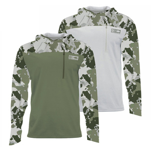 OEM poliestere ad asciugatura rapida per pesca con cappuccio <span class=keywords><strong>verde</strong></span> camice da pesca da <span class=keywords><strong>uomo</strong></span> Camo Rash Guard da pesca <span class=keywords><strong>abiti</strong></span> da pesca da <span class=keywords><strong>uomo</strong></span> - Product Image 1