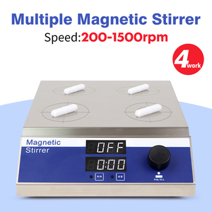 <span class=keywords><strong>Agitador</strong></span> Magnético Profesional de 4 Posiciones, <span class=keywords><strong>Agitador</strong></span> Magnético Multiestación de Alta Eficiencia para Experimentos de Laboratorio - Product Image 1