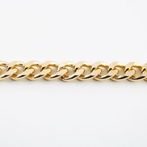 Rantai Pakaian Pria dan Wanita dari Paduan Kasar Berlapis Emas dari Cuban Shoe Chain - Product Image 2