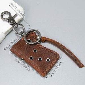 Étui à briquet style punk, porte-clés, pochette en cuir pour badges, accessoires de survie pour le camping et la randonnée en extérieur - Product Image 4