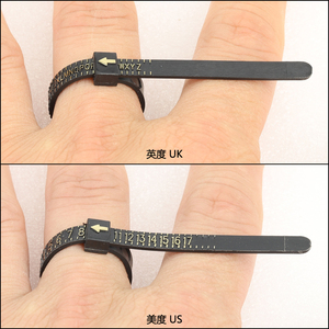 Nhựa Đồ Trang Sức Đồ Trang Sức Nhẫn Sizer Ngón Tay Đo Vành Đai Đo Công Cụ Thanh Chúng Tôi Kích Thước 1-17 Cho Nhẫn Multisizer Kinh Tế - Product Image 6