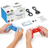 Consola de Juegos X10 PRO PSP, Consola Portátil Retro 3D de Código Abierto, Compatible con Conexión a TV, Controles Remotos Dobles