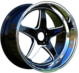 थोक 17 18 इंच 18*9.5 18*10.5 5*114.3 5 छेद गहरे पकवान मिश्र धातु पहियों - Product Image 2