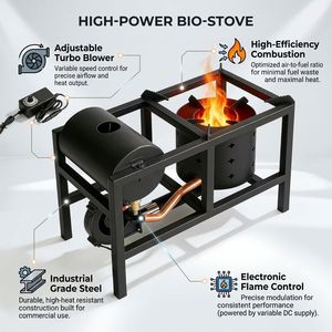 <span class=keywords><strong>Chauffage</strong></span> au mazout multi-combustibles 12V, brûleur portable sans fumée avec ventilateur réglable pour garage, atelier et <span class=keywords><strong>chauffage</strong></span> extérieur - Product Image 3