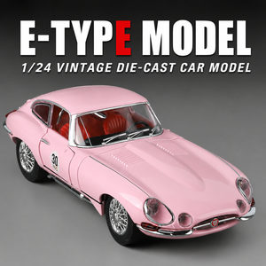 Modellino Auto in Lega E-Type Scala <span class=keywords><strong>1</strong></span>:<span class=keywords><strong>24</strong></span>, Replica <span class=keywords><strong>Vintage</strong></span> Retrò, Giocattolo per Bambini, Confezione Regalo in Scatola Colorata - Product Image 5