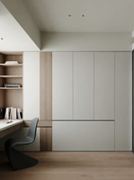 Armoire Pliante Minimaliste Moderne avec Lit Escamotable Intégré – Meuble de Rangement Gain de Place pour Bureau à Domicile, Salle d'Étude, Petit Appartement