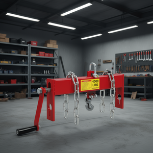 รอกยกเครื่องยนต์เหล็กแบบหนัก 2 ตัน พร้อมโซ่ 2 เส้น สำหรับใช้กับเครนในโรงงาน - Product Image 2