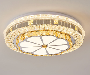 Hot bán trang trí pha lê ánh sáng hoa chiếu sáng tuôn ra núi thông minh sang trọng phòng khách phòng ngủ LED Đèn Trần - Product Image 5