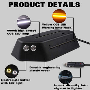 Blanc Flash ambre voyant d'avertissement <span class=keywords><strong>Led</strong></span> coffre lumière arrière verre ascenseur porte dôme lumière pour Jeep Wrangler Jl Jlu 2018-2020 - Product Image 5