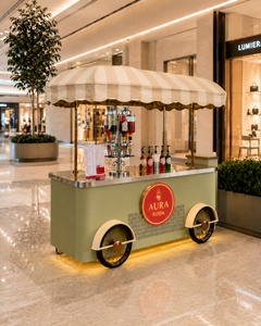 Carrello Mobile Personalizzato per Bevande con Tettoia, Chiosco Commerciale per Succhi e Bevande, per Eventi in Centro Commerciale, Vendita di Bubble Tea e <span class=keywords><strong>Limonata</strong></span> - Product Image 4