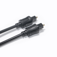Kabel Audio Digital Optik 3M PVC Serat Optik Toslink Berlapis Emas Kabel S/PDIF Home Theater Sound Bar TV PS4 Speaker