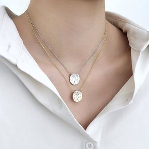 เครื่องประดับแฟชั่น Dylam Daily Wear ทอง 14K ชุบโรเดียม เงินแท้ 925 ประดับเพชรซีกอน 5A จี้ทรงกลม สร้อยคอ งานจิวเวลรี่ชั้นดี - Product Image 2