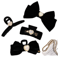 Barrette à cheveux rétro française de haute qualité pour femmes, accessoire doux et petit parfumé avec finition en velours pour les fêtes de printemps et d'été