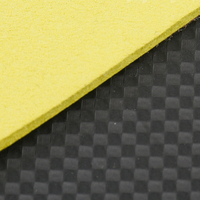 Rutsch feste 2 mm karierte Gymnastik stoffe Faux Synthetic PU Mikro faser Carbon Textur Leder für Car Sportswear Schutz ausrüstung