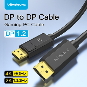 Mindpure 1m 2m Mini <span class=keywords><strong>DisplayPort</strong></span> <span class=keywords><strong>1.2</strong></span> dp để <span class=keywords><strong>HDMI</strong></span> cáp 4K/8K/1.4V HDR 60Hz cho máy tính máy tính xách tay chơi game Màn hình DVD máy chiếu - Product Image 2