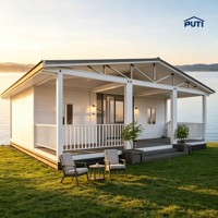 Maison mobile de luxe de 20 pieds, étanche, portable, petite maison de retraite, structure en acier modulaire, maison conteneur extensible